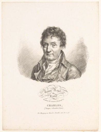 Portrait of the physicist Jacques Charles