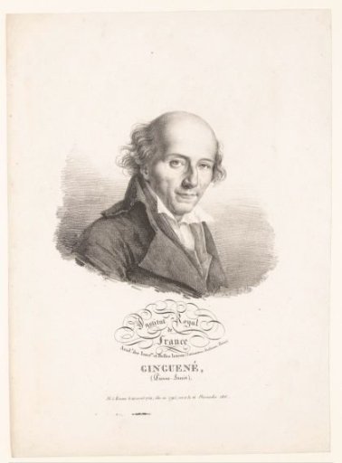 Portrait of the writer Pierre-Louis Ginguené