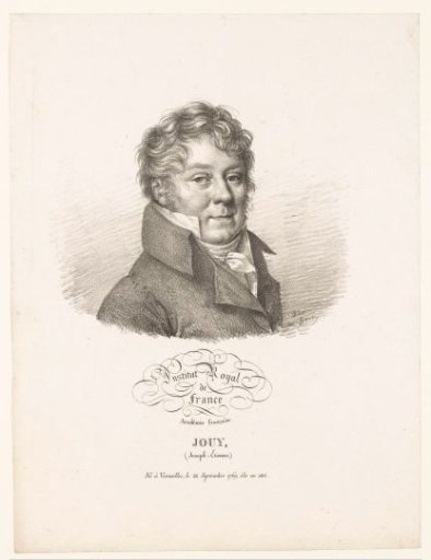 Portrait of the playwright Victor-Joseph Étienne de Jouy