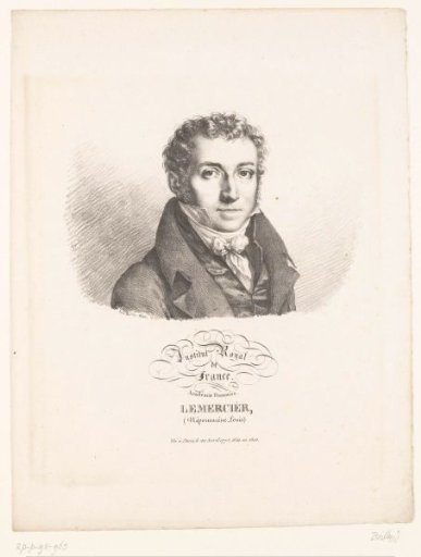 Portrait of the poet Louis-Jean-Népomucène Lemercier