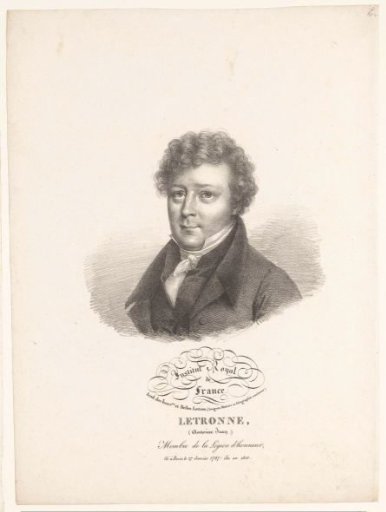Portrait of the archaeologist Jean-Antoine Letronne