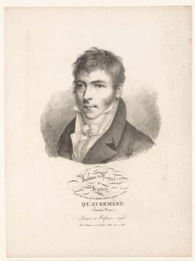 Portrait of the orientalist Étienne Marc Quatremère