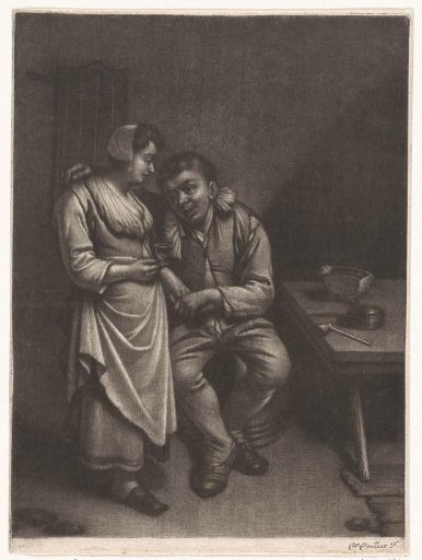 Couple in a tavern