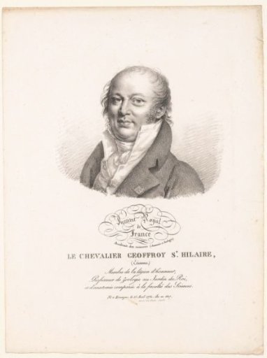 Portrait of the naturalist Étienne Geoffroy Saint-Hilaire