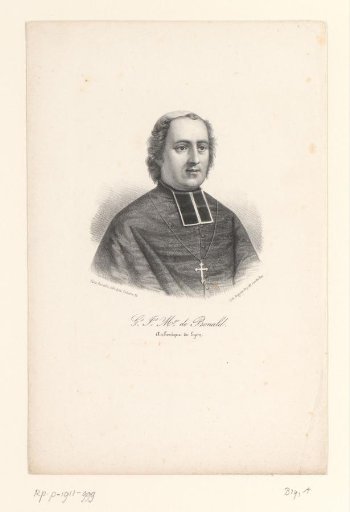 Portrait of Louis-Jacques-Maurice de Bonald, Archbishop of Lyon