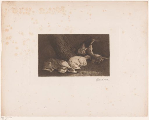 Greyhounds with captured game
