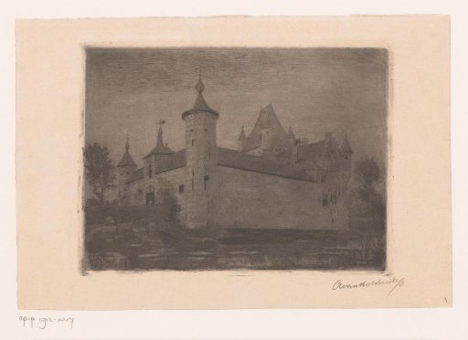 View of Bossenstein castle near Broechem