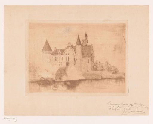 View of the Marnix de Sainte-Aldegonde castle in Bornem