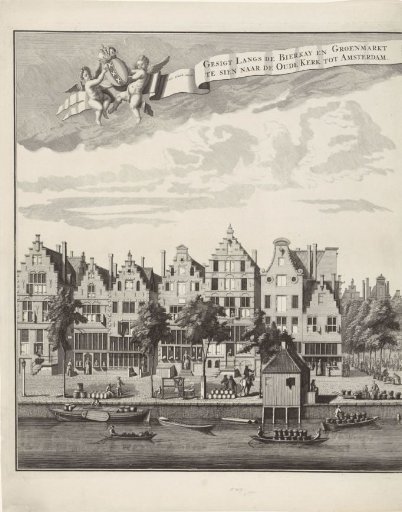 View of the Oudezijds Voorburgwal in Amsterdam