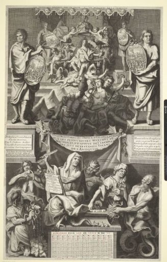 French caricature on the coronation of William III