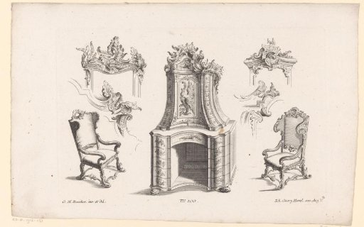 Cabinet and two chairs