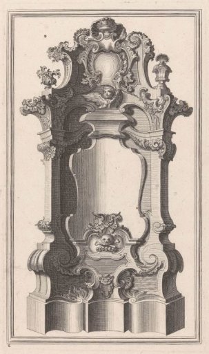 Design with skulls and vases