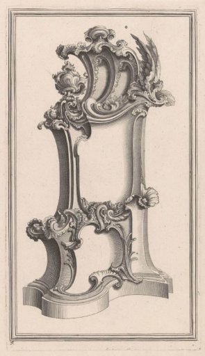 Design with wings and a vase