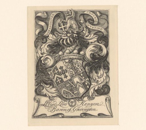 Ex libris of Lloyd Tyrell-Kenyon