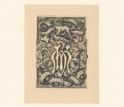 Ex libris of Maurice Howard
