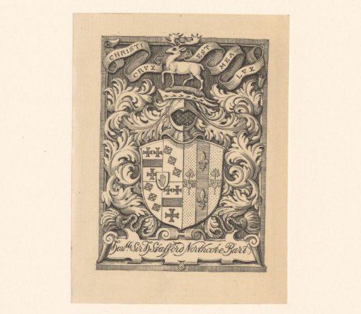 Ex libris of Stafford Henry Northcote