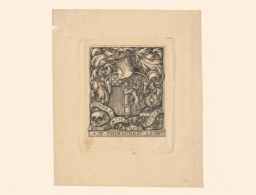 Ex libris of Alphonse Wyatt Thibaudeau
