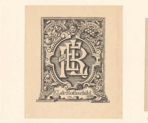 Ex libris of E. L. Rothschild