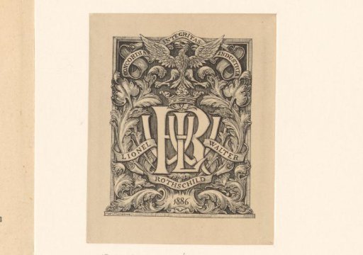 Ex libris of Lionel Walter Rothschild