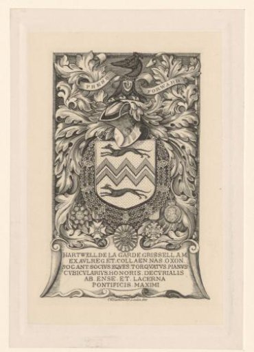 Ex libris of Hartwell de la Garde Grissell