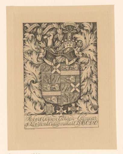 Ex libris of Robert Gordon Gilmour