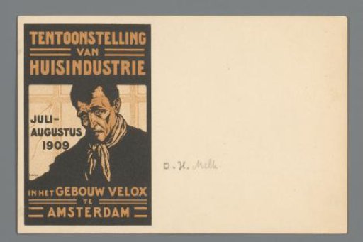 Map for the 'Exhibition of Home Industry' in the Velox building in Amsterdam, 1909