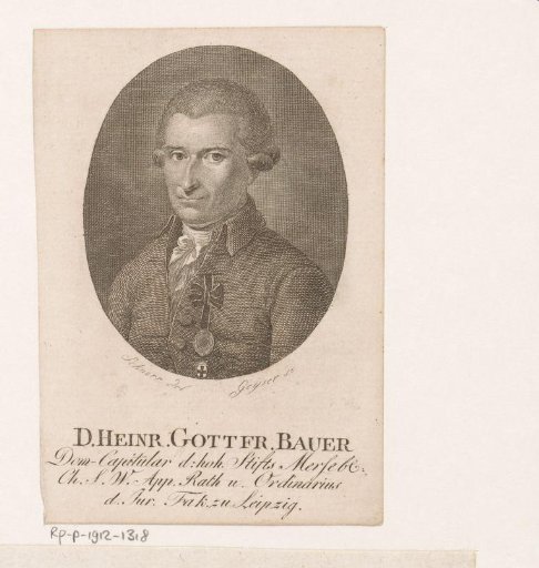 Portrait of Heinrich Gottfried Bauer