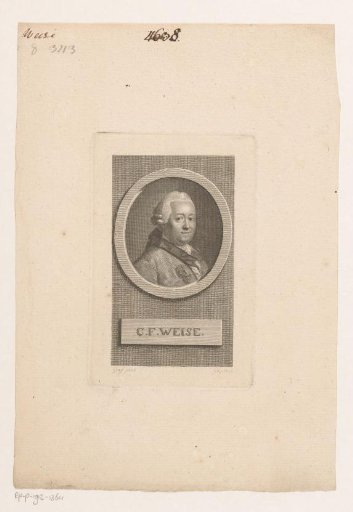 Portrait of Christian Felix Weisse