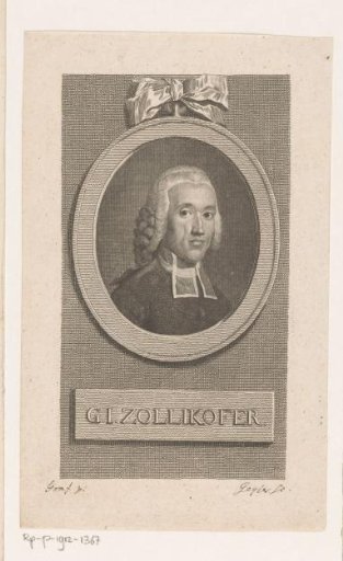Portrait of Georg Joachim Zollikofer