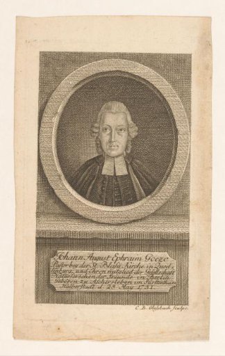 Portrait of Johann August Ephraim Goeze