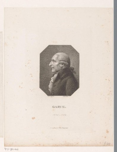 Portrait of Christian Garve