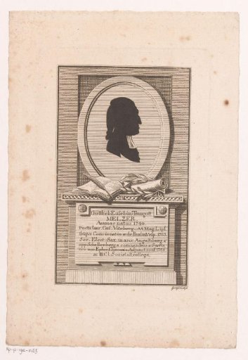 Silhouette of Gottlieb Eusebius Traugott Melzer