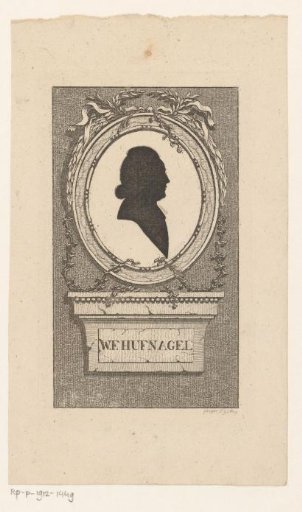 Silhouette portrait of Wilhelm Friedrich Hufnagel