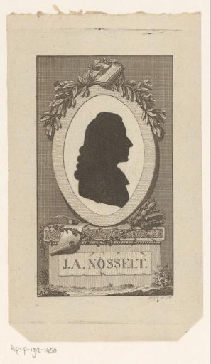 Silhouette portrait of Johann August Noesselt