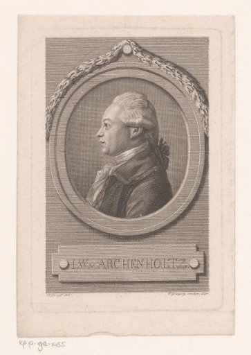 Portrait of Johann Wilhelm von Archenholz