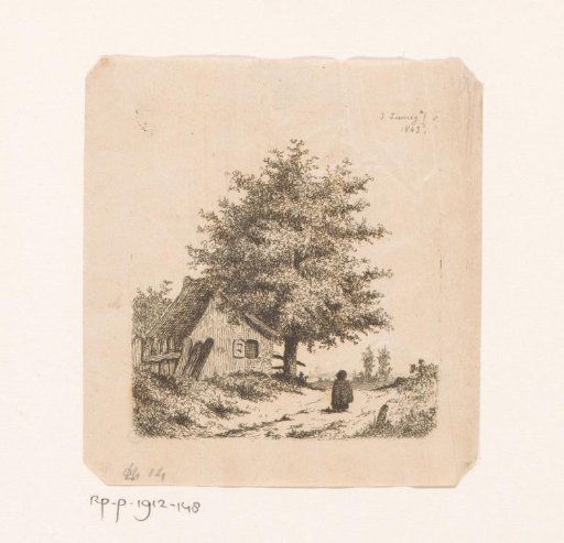 Small building on a path in Merksem