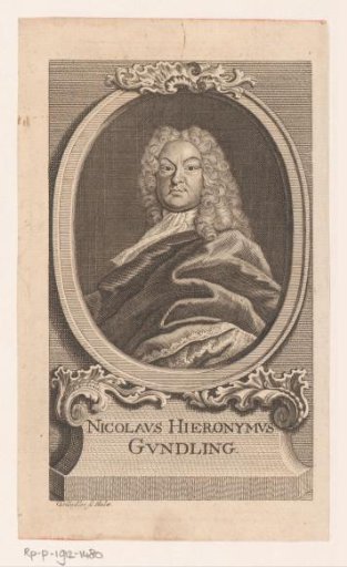 Portrait of Nicolaus Hieronymus Gundling