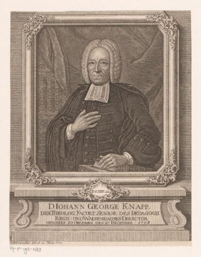 Portrait of Johann Georg Knapp