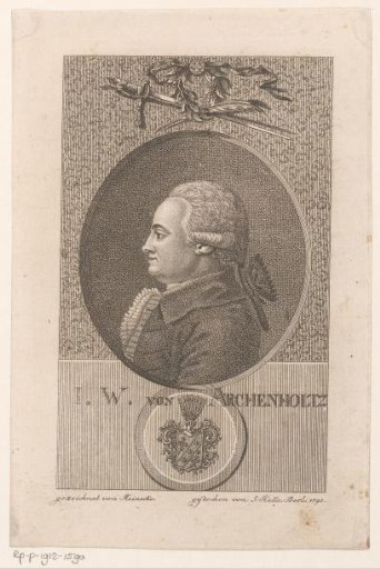 Portrait of Johann Wilhelm von Archenholz