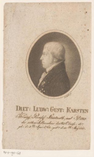 Portrait of Dietrich Ludwig Gustav Karsten