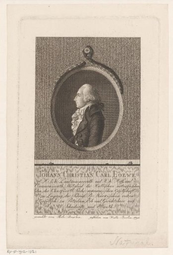 Portrait of Johann Karl Christian Löwe