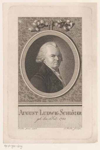 Portrait of August Ludwig von Schlözer