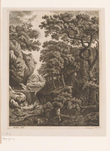 Landscape with Waterfall