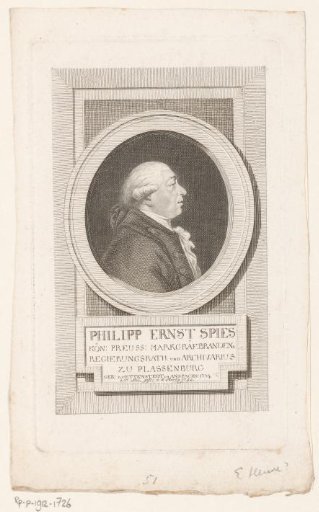 Portrait of Philipp Ernst Spiess