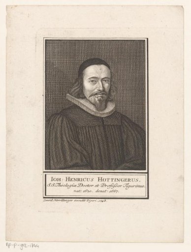 Portrait of Johann Heinrich Hottinger