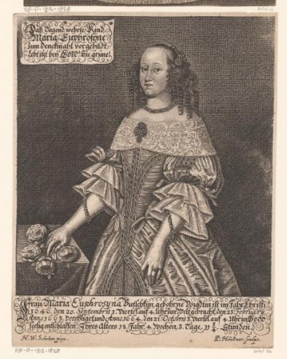 Portrait of Maria Euphrosyna Butschky