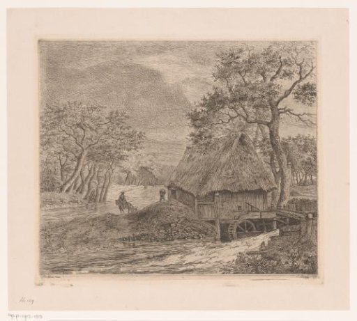 Landscape with a watermill