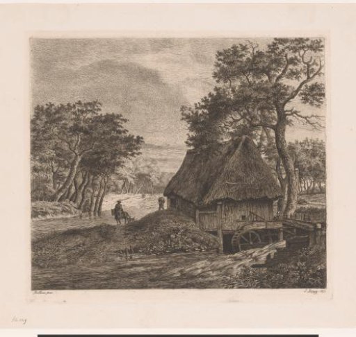 Landscape with a watermill