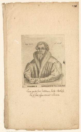 Portrait of Johannes Mathesius