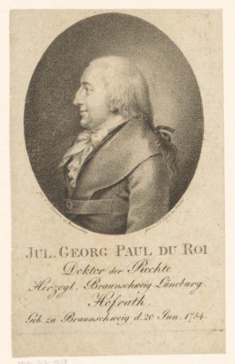 Portrait of Julius Georg Paul du Roi